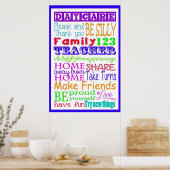 Dagverzorgingssubstraat Poster (Keuken)