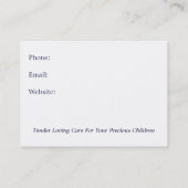 Dagzorgleverancier: Foto van Clay Babies: Originee Visitekaartje (Achterkant)