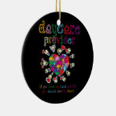 Dagzorgverlener Kinderopvang Stuurleraar Keramisch Ornament (Rechts)