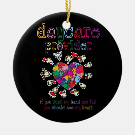 Dagzorgverlener Kinderopvang Stuurleraar Keramisch Ornament (Voorkant)