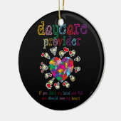 Dagzorgverlener Kinderopvang Stuurleraar Keramisch Ornament (Links)