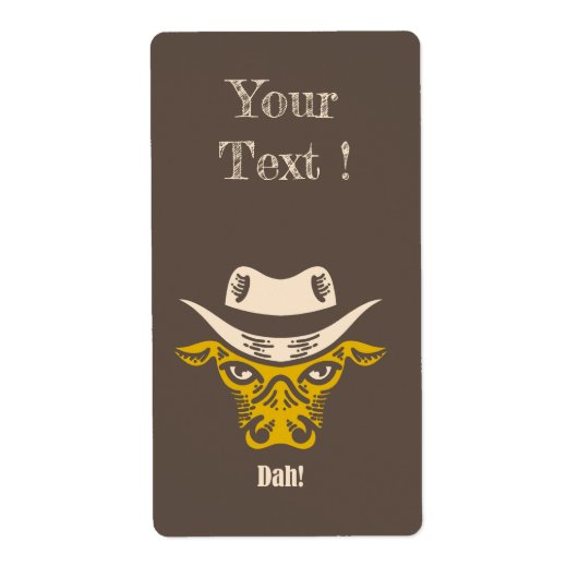 Dah! Etiket (Voorkant)