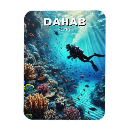 Dahab Egypt Scuba Diver Magneet