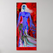 Dahla Feeling Blue Poster (Voorkant)