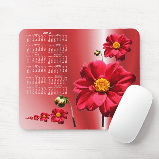 Dahlia 2 agenda ~ mousepad muismat (Met muis)