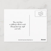 Dahlia Abstracte Bloem Dankkaart Briefkaart (Achterkant)