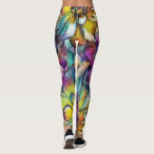 Dahlia Aquarelle Leggings (Achterkant)