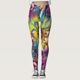 Dahlia Aquarelle Leggings