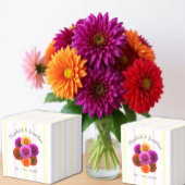 Dahlia Autumn Floral Wedding Bedankdoosjes