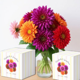 Dahlia Autumn Floral Wedding Bedankdoosjes