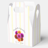 Dahlia Autumn Floral Wedding Bedankdoosjes (Geopend)