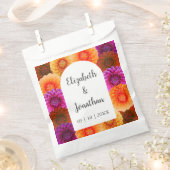 Dahlia Autumn Floral Wedding Bedankzakje (Geknipt)