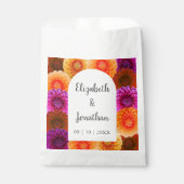 Dahlia Autumn Floral Wedding Bedankzakje (Voorkant)