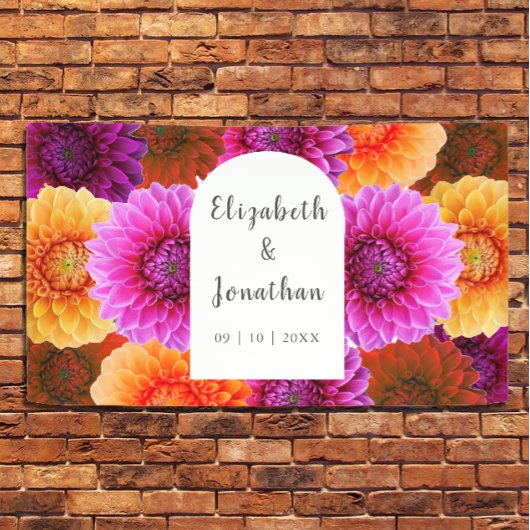 Dahlia Autumn Floral Wedding Spandoek