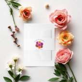 Dahlia Autumn Floral Wedding Uitnodigingen Wikkel