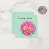 Dahlia Bedankt kaart Notitiekaartje (Voorkant / Achterkant in situ)