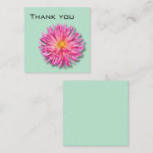 Dahlia Bedankt kaart Notitiekaartje (Voorkant / Achterkant)