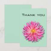 Dahlia Bedankt kaart Notitiekaartje (Voorkant / Achterkant)