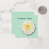 Dahlia Bedankt kaart Notitiekaartje (Voorkant / Achterkant in situ)