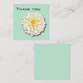 Dahlia Bedankt kaart Notitiekaartje (Voorkant / Achterkant)