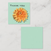 Dahlia Bedankt kaart Notitiekaartje (Voorkant / Achterkant)