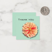 Dahlia Bedankt kaart Notitiekaartje (Voorkant / Achterkant in situ)