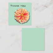 Dahlia Bedankt kaart Notitiekaartje (Voorkant / Achterkant)