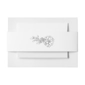 Dahlia Belly Band Uitnodigingen Wikkel (Voorkant Voorbeeld)