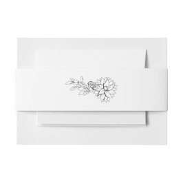 Dahlia Belly Band Uitnodigingen Wikkel