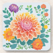 Dahlia Bier Onderzetter (Voorkant)