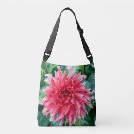 Dahlia Bloei, Zachte Botanische Crossbody Tas
