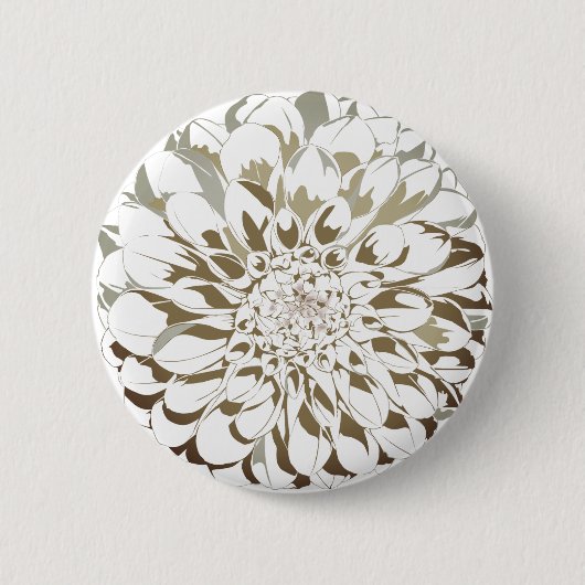 Dahlia Bloem Knop Ronde Button 5,7 Cm (Voorkant)