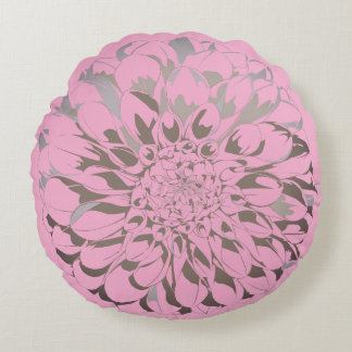 Dahlia bloem pastel roze kussen 