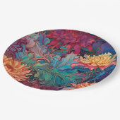 Dahlia Bloem Tapijt Papieren Bordje (Gekanteld)