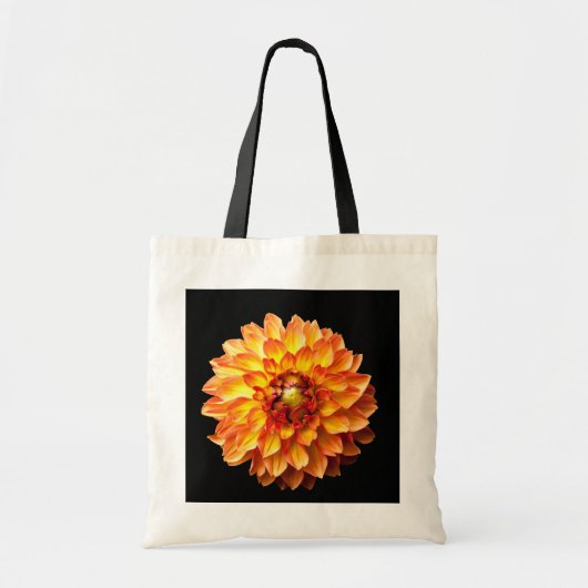 Dahlia bloem tas. tote bag (Voorkant)