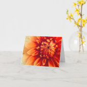 Dahlia Bloem (Verborgen) Kaart (Gele Bloem)