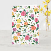 Dahlia Bloem Waterverf Kaart (Gele Bloem)