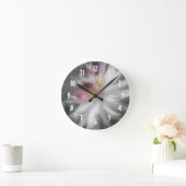 Dahlia bloem zwart en wit ronde klok (Huis)