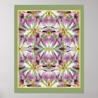 Dahlia bloemblaadjes vermenigvuldigd Abstract