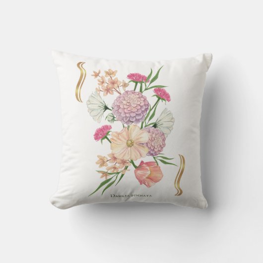 Dahlia Bloemdesign – Elegant Kussen (Voorkant)