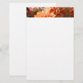 Dahlia Bloemen Briefpapier aangepaste Dahlias (Voorkant / Achterkant)