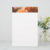 Dahlia Bloemen Briefpapier aangepaste Dahlias (Staand voorkant)
