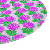 Dahlia bloemen in violet en orchidee snijplank (Hoek)