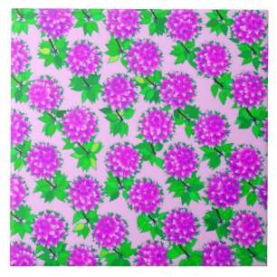 Dahlia bloemen in violet en orchidee tegeltje