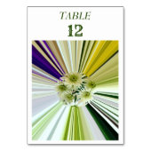 Dahlia Bloemen Modern Gestreepte Bloem Kaart (Achterkant)