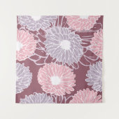 Dahlia bloemen naadloze patroonwerende kussen wandkleed (Voorkant)