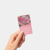 Dahlia bloemen roze aquarel badge (Handheld)