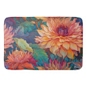 Dahlia Bloemen Tapestry Badmat (Voorkant)