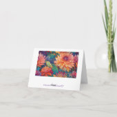 Dahlia Bloemen Tapestry blanco Dank u Bedankkaart (Achterkant)