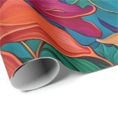 Dahlia Bloemen Tapestry Cadeaupapier (Rol Hoek)